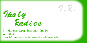 ipoly radics business card